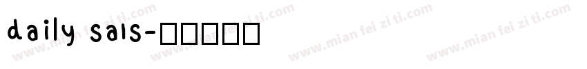 daily sans字体转换